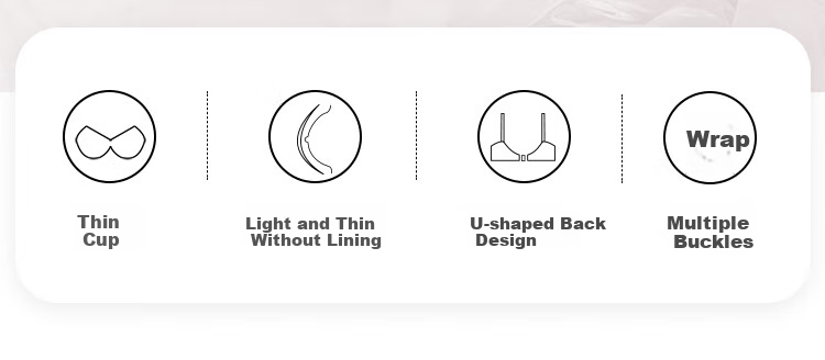 Ordifen 26 New Style Bra, Minimizing for Large Breasts, Full Coverage, Ultra-Thin, Low-Collar, Brassiere Set, Plus Size Women's Bra XB3314 2