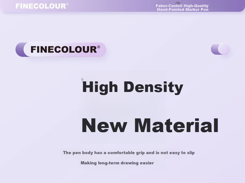 FINECOLOUR 3rd Generation Alcohol-Based Dual-Tip Markers, 48 Colors, Transparent Pen Case Set, Art Sketching Watercolor Pens, Art Education Drawing Pens 7