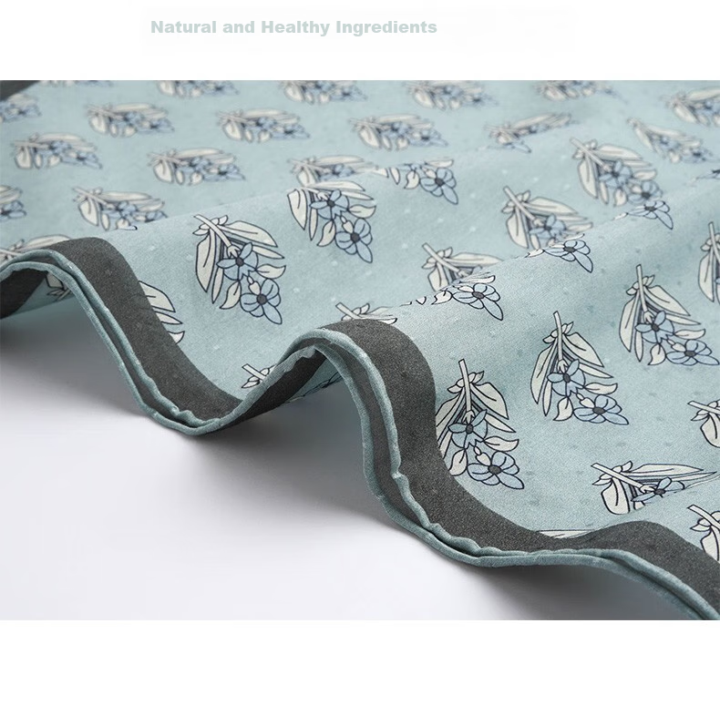 Hangsifu Hangzhou Silk Mulberry Silk Scarf, Men's Square Scarf, Neck Wrap, Birthday Gift for Dad Or Husband, Light Blue 11