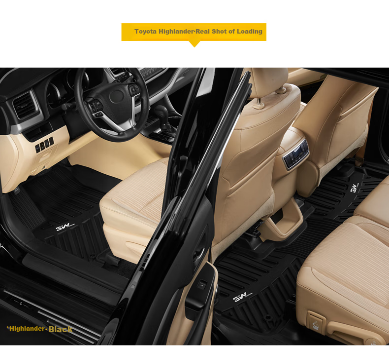 3W Suitable for Toyota Hybrid Gasoline Version New Camry, Specialized TPE Car Floor Mats + Carpet Surface Double-Layer Customized [2018-2022 Models] 12