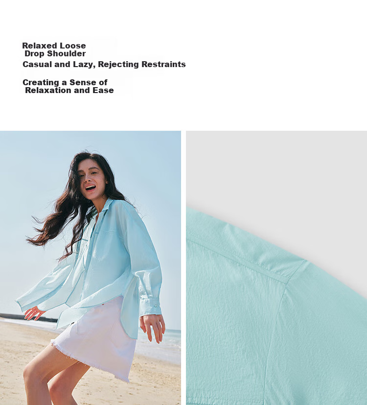 Semir Women's Summer Sun Protection Jacket Mid-Length Loose Lightweight Long Sleeve Coat 101325105002 6