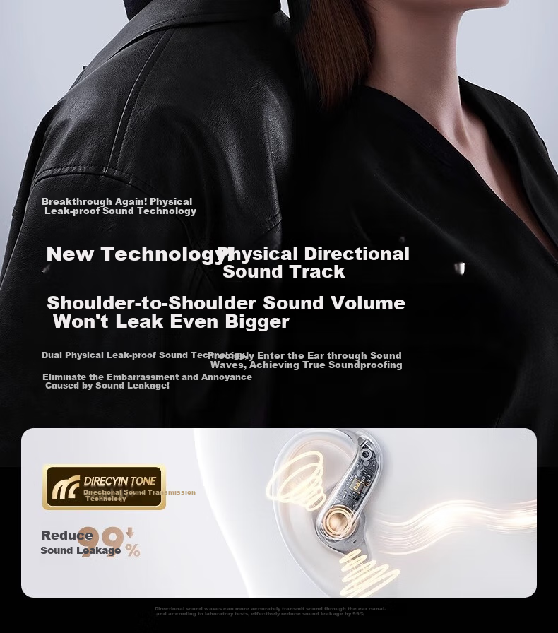 Jinyun (KINYO) [Comfort Selection | Three AI Models] Bluetooth Earphones, Over-Ear Bone Conduction Concept, Open-Style True Wireless, Call Noise Reduction, Suitable for Sports Running, Compatible with Xiaomi And Apple 23