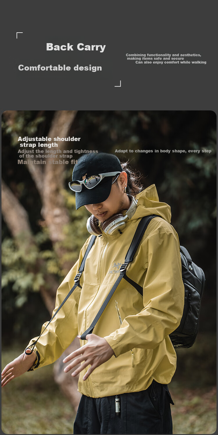 GYXX Gaia C1 Crossbody Camera Bag, Dual-Use Backpack for Men And Women, DSLR And Mirrorless Camera Photography Bag, Storage Inner Liner Bag 19