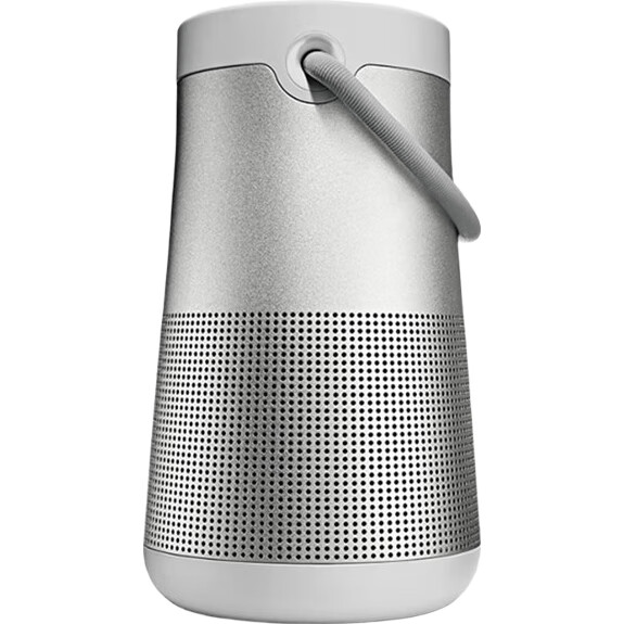 Портативная колонка BOSE SoundLink Revolve+ II, серебристая, 360-градусный звук, водонепроницаемая Bluetooth-колонка для компьютера и телефона, второе поколение