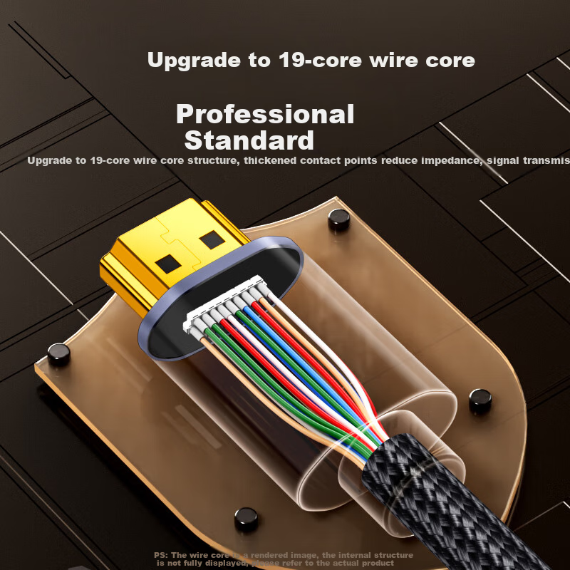 Кабель ZLEEE HDMI 2.1 8K 60Hz 4K 240Hz, 3 метра, черный