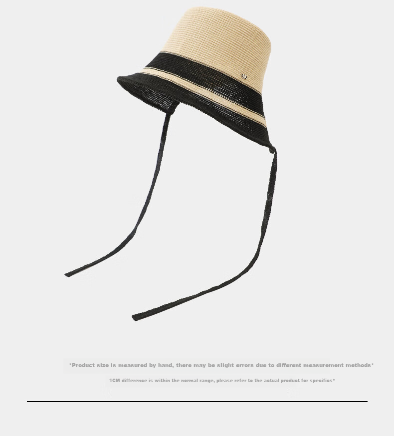 ELLE Straw Hat, Elegant Hollow Sun Protection Hat, Beach Sun Hat, Lyocell, Gift for Girlfriend 37