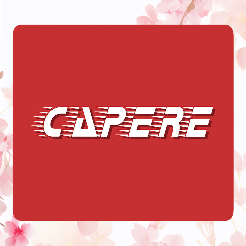 Игровой коврик для мыши CAPERE, водонепроницаемый, из закаленного стекла, противоэрозионный, утолщенный, средний размер, 450x400x6 мм, огненно-красный