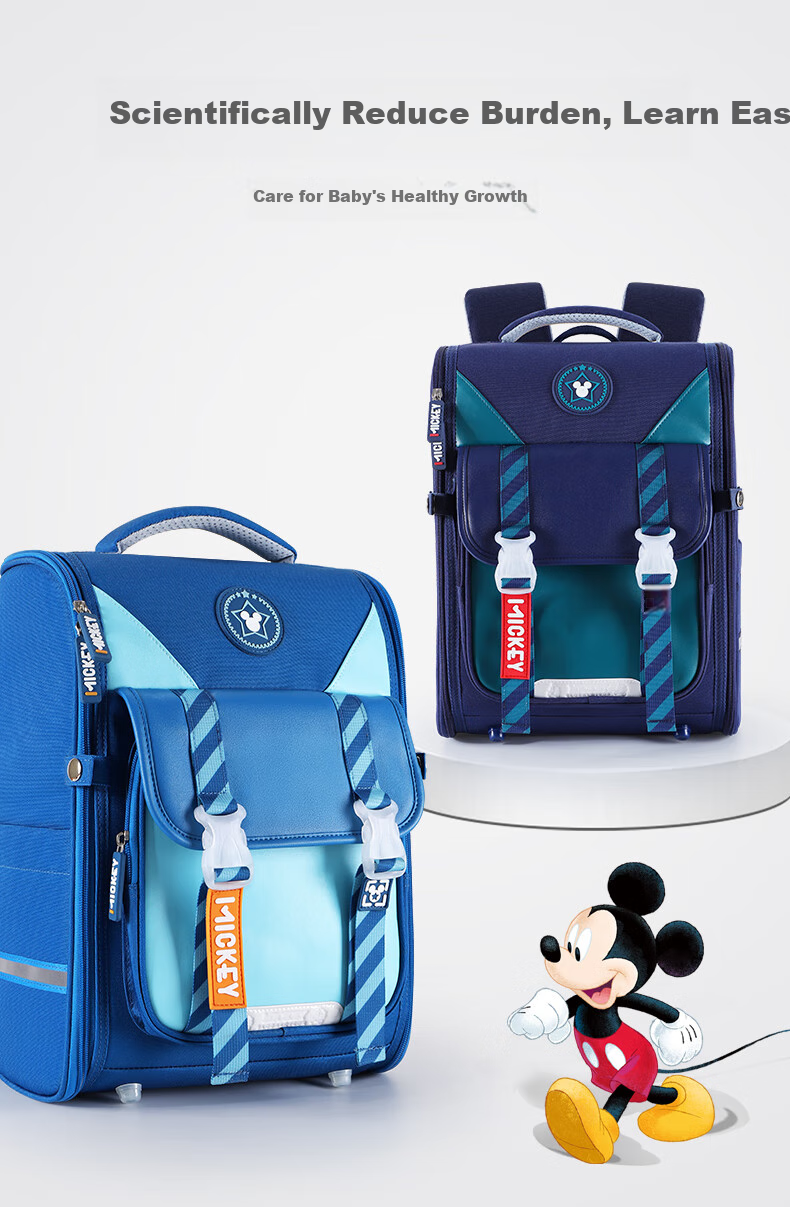 Disney Children's Backpack for Primary School Students in Grades One to Three, Lightweight And Ergonomic Large-Capacity Shoulder Bag for Boys And Girls, Cila 1