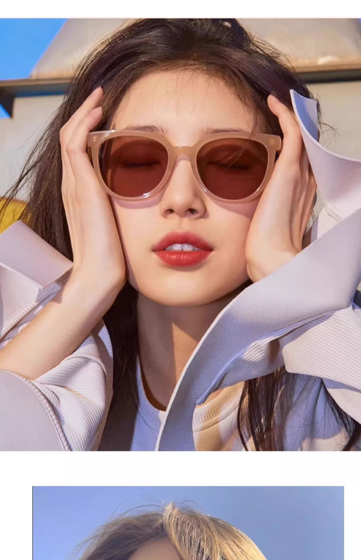 GOGOSOON New 2025 Sunglasses for Women, Liu Yifei's Style, UV Protection, Retro Round Frame, High-End Eyewear 5