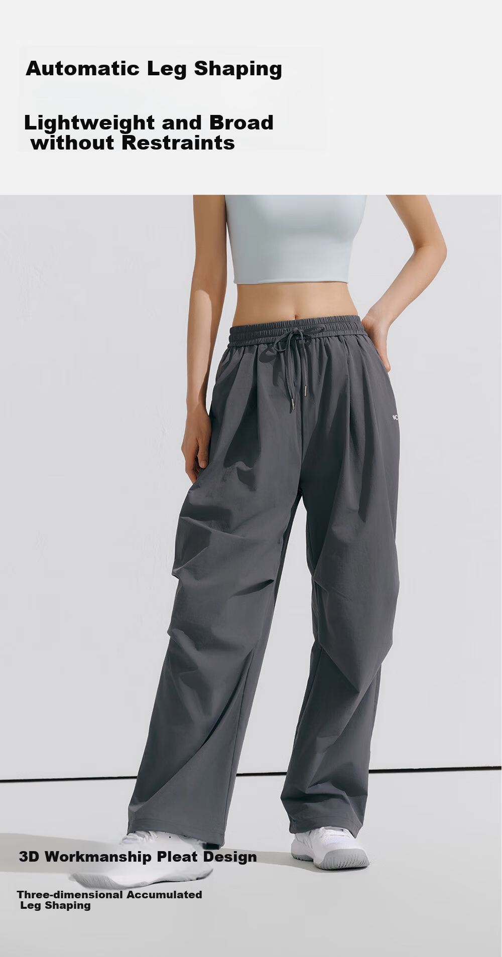 VVC Sun Protection Pants for Women, Summer UV-Resistant Breathable Straight-Leg Casual Versatile Trousers, Starry Gray, Size M 5
