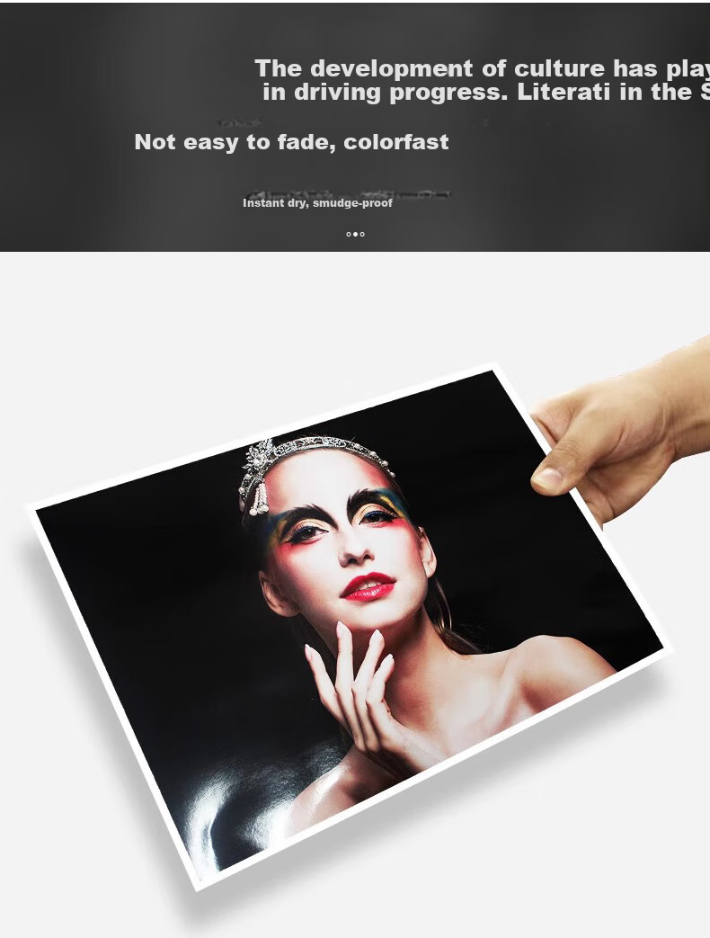 Elifo RC Photo Paper High Gloss Waterproof Inkjet Printing RC Photo Paper, 260g Photo Paper, RC Photo Paper Glossy A4-30 Sheets 5