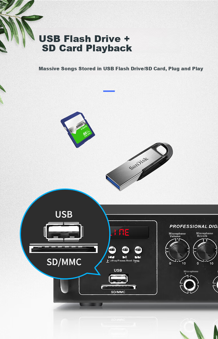 Soaiy 5.5-Inch KTV Sound System Set, Home Karaoke Bluetooth Amplifier, Home Theater Singing Equipment, Conference Room Commercial Store Training Professional Amplifier Speaker Combinatio 6