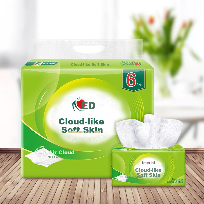 Mind Act Upon Mind Yun Gan Series Facial Tissues, 3-Ply, 100 Sheets/pack, 6 Packs/bag, DT17100 3