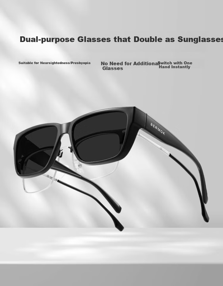 Bertha Anti-Glare Night Vision Goggles for Driving at Night, Anti-Glare Polarized Myopia Glasses for Drivers 4