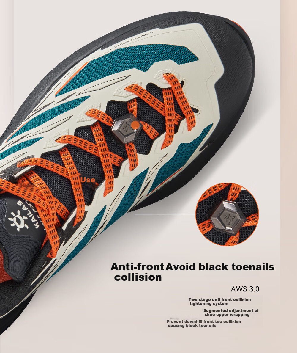 KAILAS C4 Trail Running Shoes for Men, with Good Grip, Anti-Slip, Shock-Absorbing, Lightweight Hiking And Outdoor Running Shoes 9