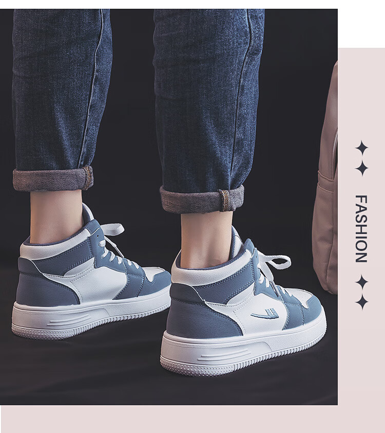 Huili Official Women's Shoes, 2026 New High-Top Thick-Soled Sneakers, Women's Skateboard Shoes, Black, Size 39 17