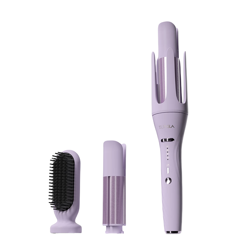 Cuiya 32mm Automatic Curling Iron Lazy Anti-Scald 3-in-1 Fully Automatic Curling Tool Straightening Comb Negative Ion Hair Care Damage-Free Large Wave Curl T313 Gift for Women 520