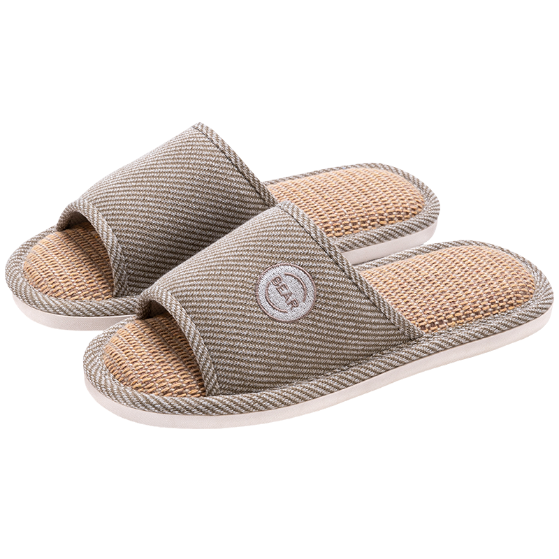 TZLDN Japanese-Style Linen Slippers, 2026 New Couple's Fabric Slippers, Home Non-Slip Men's Cotton Sandals