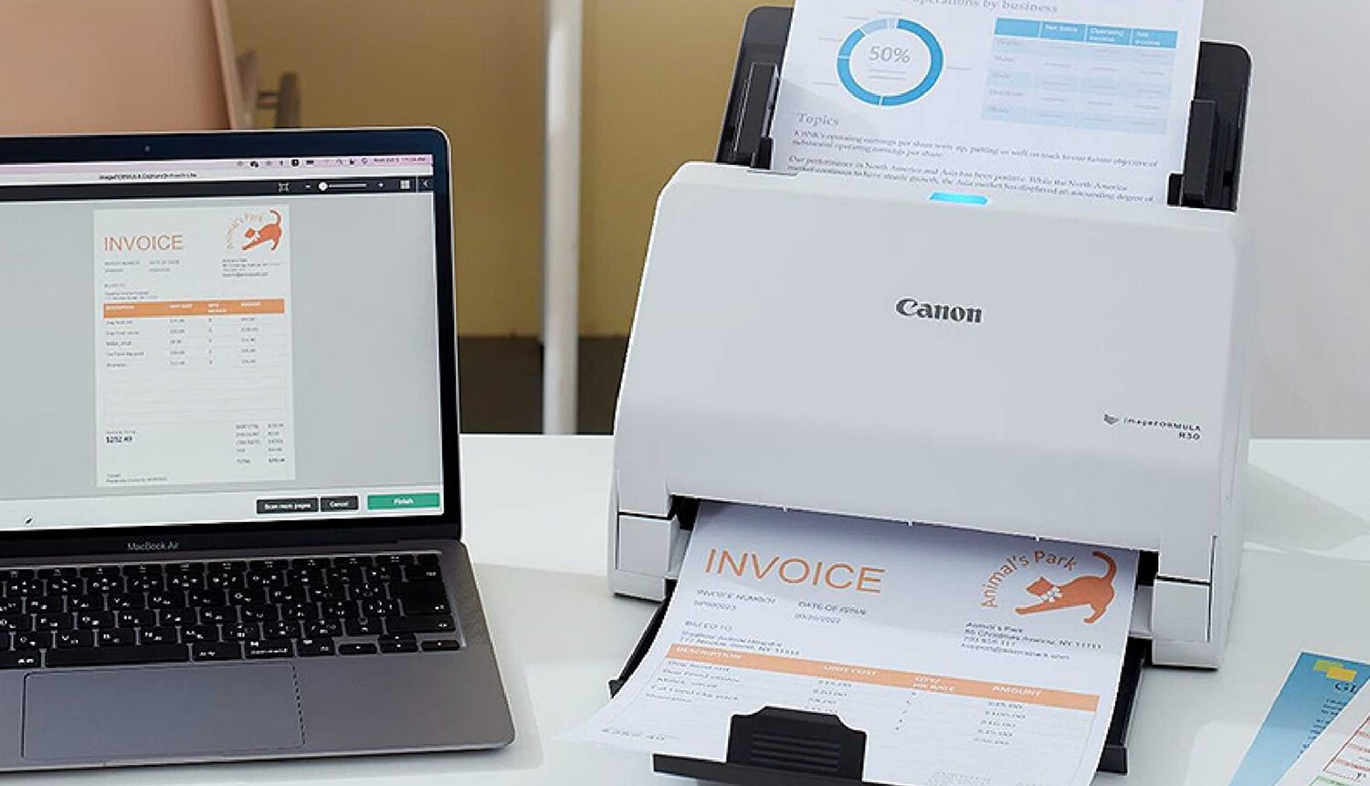 Canon R30 Color Document Sheet-Fed Automatic Continuous Duplex High-Speed Scanner for Batch Scanning of Documents, Contracts And Invoices 1