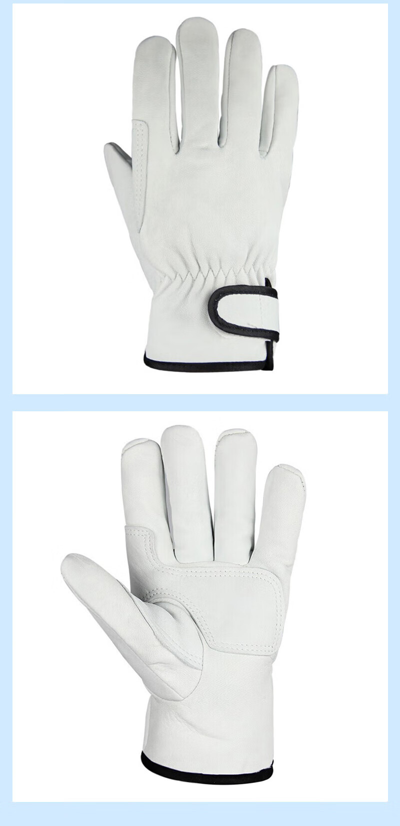 Pinzhide Welding Gloves Professional Heat-Resistant, Insulated, Wear-Resistant High-Temperature Labor Protection Gloves Sheep Leather with Velcro PST101 Yellow 5