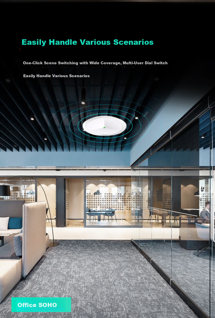 H3C Mini A61-1500 Router, WiFi 6 Wireless Ceiling AP, 1500M Dual-Band Gigabit WiFi, Full Coverage, High Power, Upgraded Replacement for Mini AP1500C-U 4