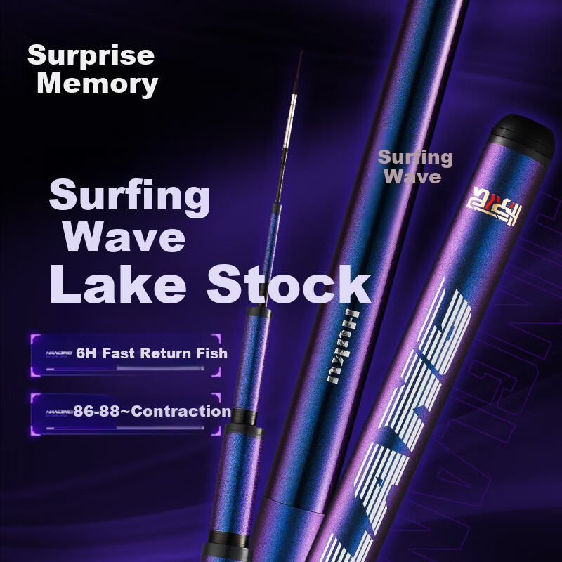 Jinglang 3.6-Meter Fishing Rod, Portable Short Section Stream Rod, 19 Sections 6H Lake And Reservoir Fishing Rod, Versatile Big Fish Fishing Pole, Fishing Tackle