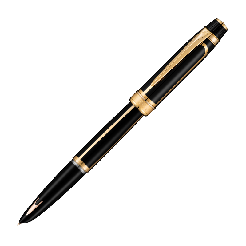 HERO Premium Fountain Pen And Signature Pen, Huihuang 100 Series 14K High-End Gold Pen, Mid-Autumn Festival, National Day, Birthday Gift, High-End Business Stationery Present, Silver Clip