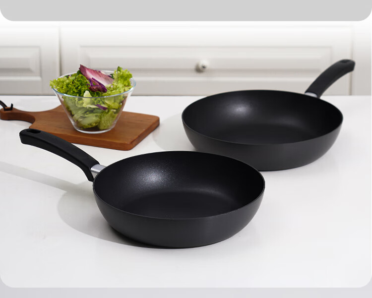 LOCK&LOCK Non-Stick Frying Pan, Deep Skillet, Stir-Fry Pan, Low-Smoke Cooking Pan for Eggs And Steak, Heat-Resistant Handle, Suitable for Gas Stove, 28cm 3