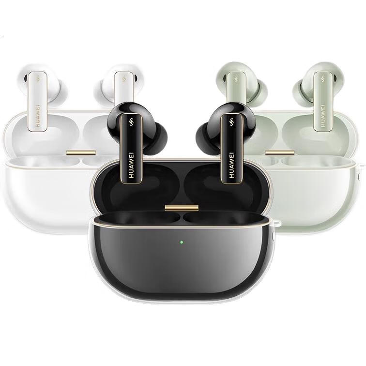 Чехол для наушников Aolang для Huawei FreeBuds Pro 4, защитный чехол, противоударный, пыленепроницаемый, силиконовый прозрачный чехол для голого устройства, минималистичный стиль + ремешок