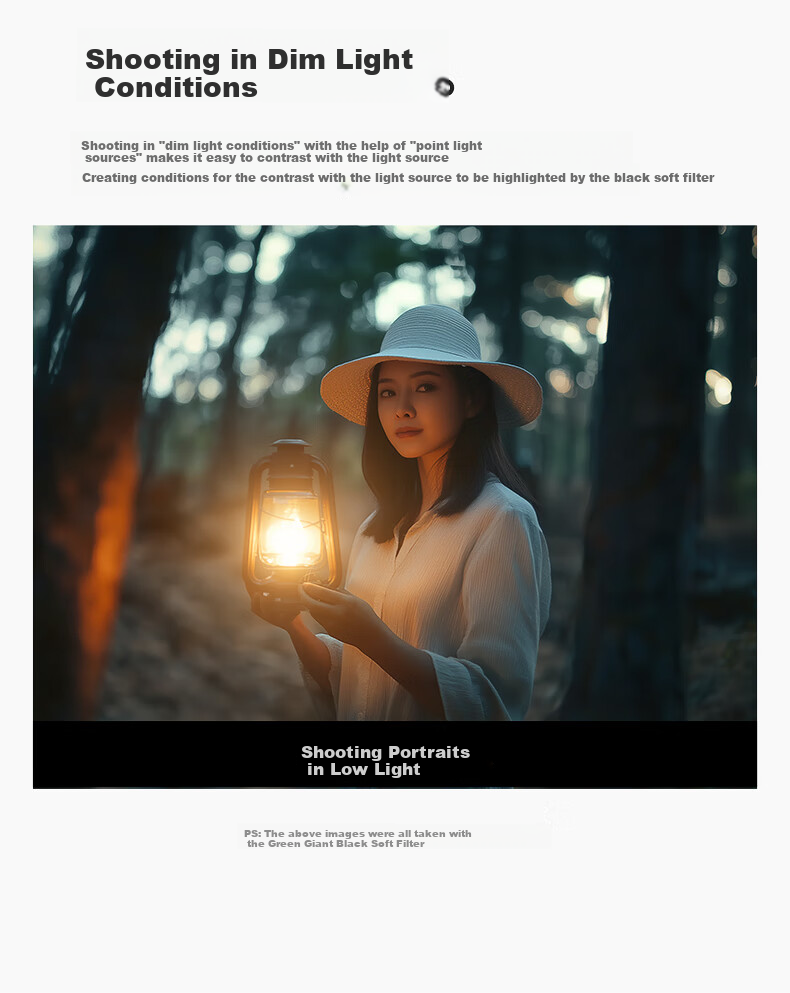 Llano 1/4 Black Soft Filter, 95mm Quarter Soft Light Filter, Softening Filter, Diffusion Filter, Soft Focus Filter, Soft Focus Filter, Portrait Light Softening Matte Shooting Beauty Filter, Mirrorless Camera And DSLR Camera 9