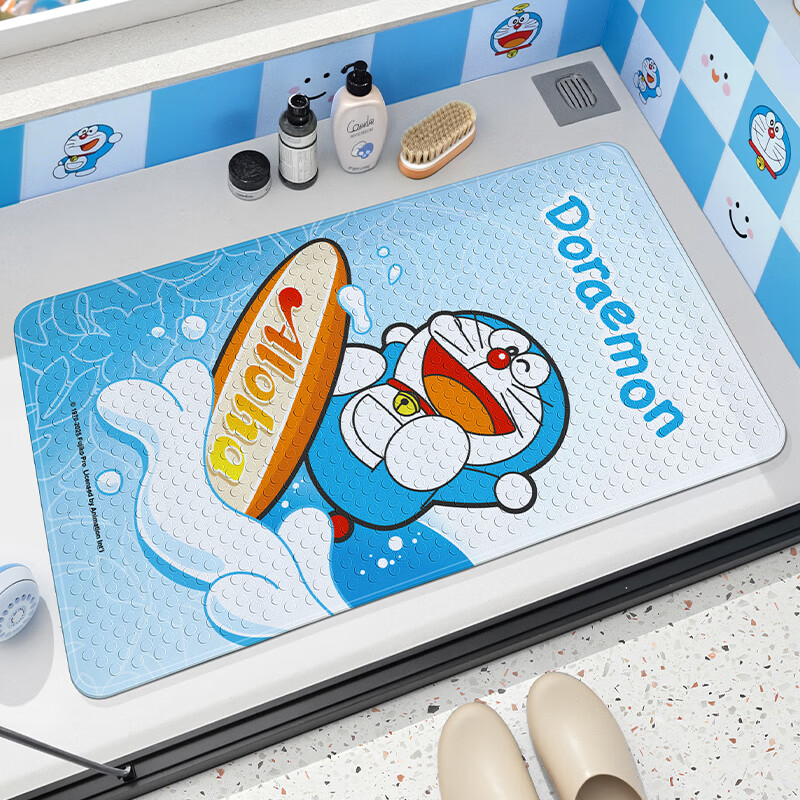 Коврик для ванной Dajiang Doraemon, нескользящий, для душа, противоскользящий, 50x80 см