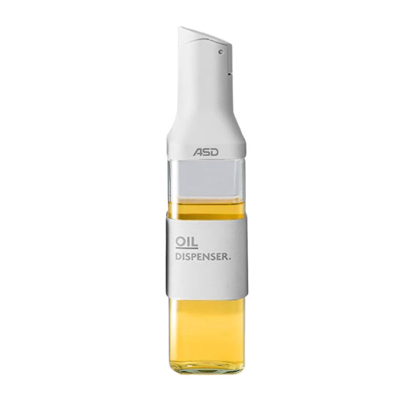 ASD Automatic Open-Close Glass Oil Dispenser Kitchen Soy Sauce Vinegar Bottle Condiment Container Oil Can Drip-Free