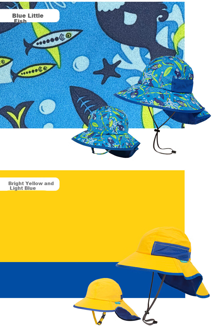 SUNDAY AFTERNOONS Kids Sun Protection Hat Baby Outdoor Beach Wide Brim Fish Tail Sunshade Hat Coral Pink M 10