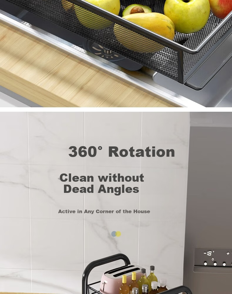 Jiuqiangu Multifunctional Kitchen Storage Rack, Floor-Standing Organizer, Mobile Storage Cart, Vegetable Shelf, Snack Rack 5694 8