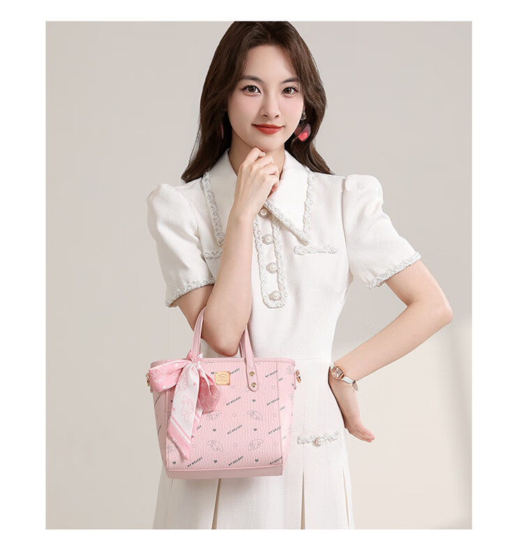 Mesuca X Melody Basket Bag, Women's New Crossbody Bag, Printed Gift Box, Birthday Present for Wome 5