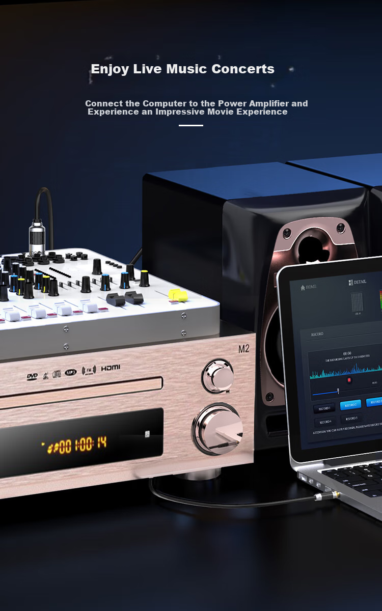 CHOOSEAL (CHOSEAL) Audiophile-Grade 3.5mm to XLR Female Single Crystal Copper Audio Cable, Computer Microphone Sound Card Mixer Speaker XLR Connection Cable, 3 Meters, QS9907T3 5