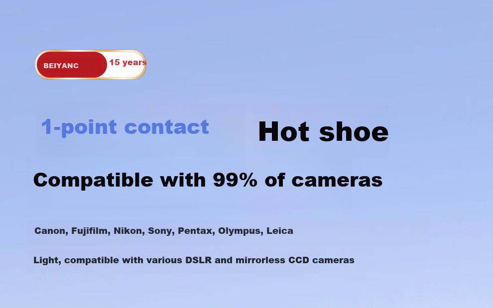 Beiyang FM-12 Flash Hot Shoe Kit, Sony External Flash, Pocket Light, Photography Fill Light, Universal Lithium Battery, Canon Hot Shoe Light 5