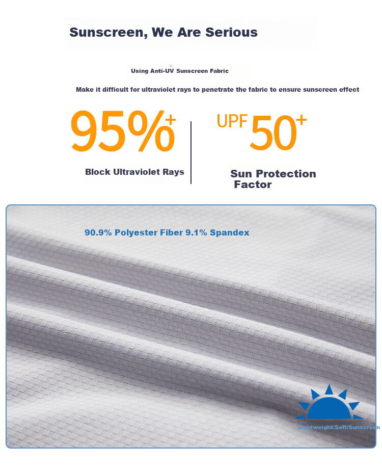 JEEP [UPF50+] Sun Protection Jacket for Men, Summer Hooded Breathable Lightweight Quick-Dry Menswear 9088, Light Gray, M 2
