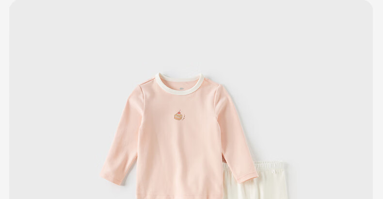 DAVE & BELLA Kids Underwear Set Boys Autumn Clothes Girls Antibacterial Two-piece Autumn Outfit 7