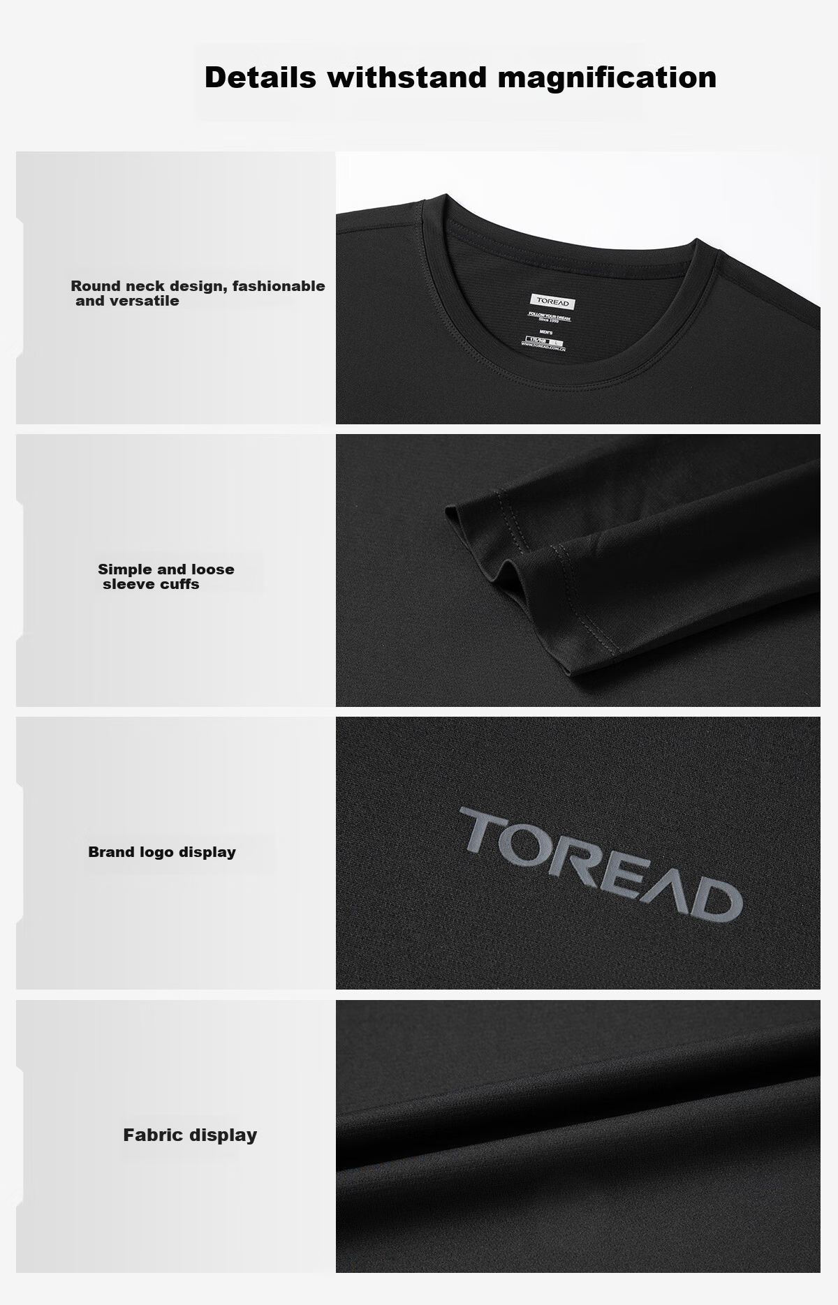 TOREAD Long-Sleeve T-Shirt, Spring And Summer Outdoor Sports Men's Functional Top, Breathable Thin Undershirt, TAJJEN81818 12