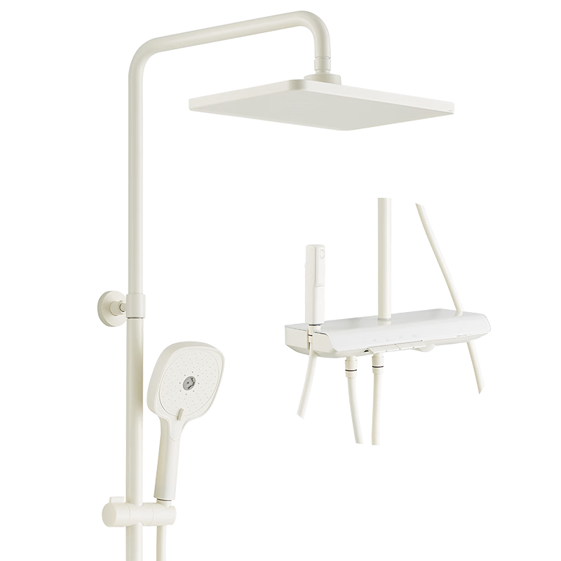 HEGII Shower Set D40 Curved Version Smart Digital Display Descaling Self-Cleaning Shower Set DMF958-334S-WM
