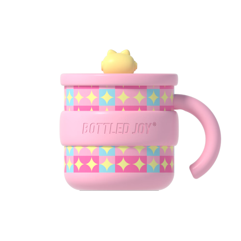 Dundun Bottled Joy Mug with Lid, Office Water Cup, 316 Stainless Steel Cup, Wang Yibo Insulated Coffee Mug