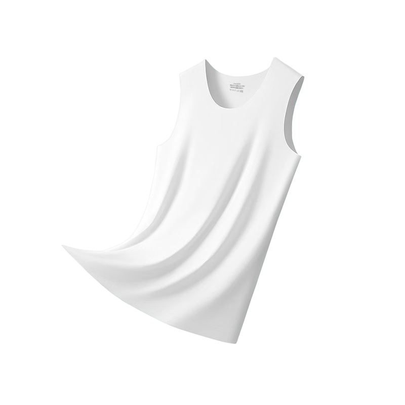Mengyangwang Men's Ice Silk Seamless Quick-Dry Sports Fitness Sleeveless Vest, Thin Summer Tank Top, 2-Pack