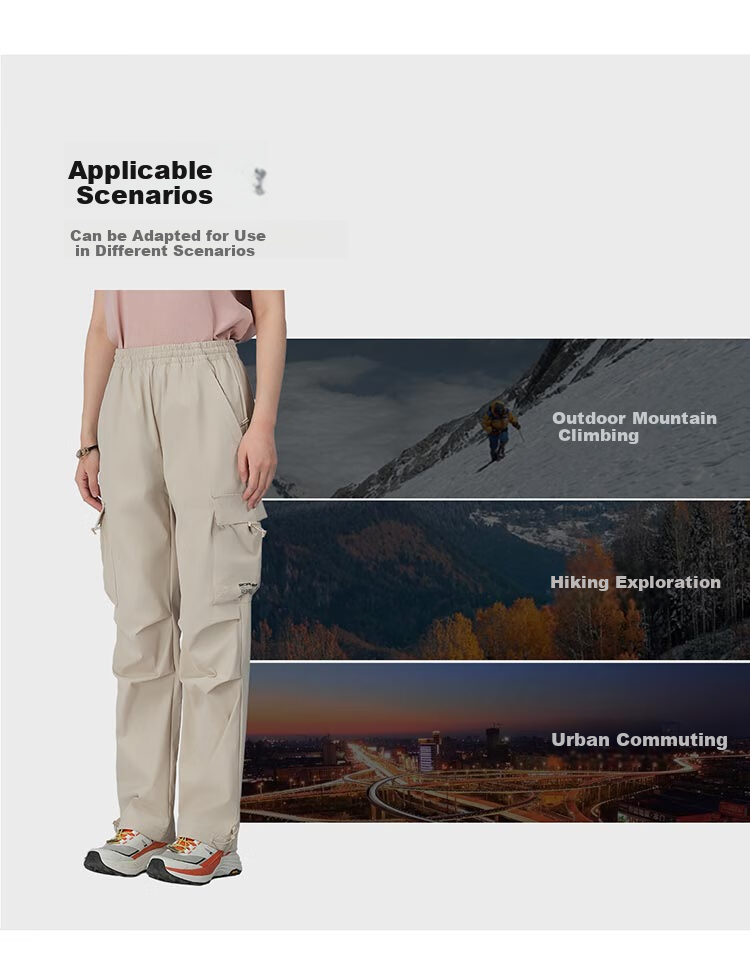 SCALER Quick-Dry Pants for Men And Women, Outdoor Hiking Trousers, Stretchy Casual Sports Cargo Climbing Pants F3516D01 8