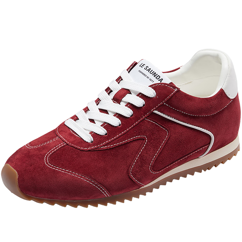 Lyle & Scott Casual Training Agan Shoes Mall Same Style Commuter Height Increasing Women's Shoes 19102 Rust Red BOS 36