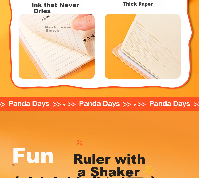 Deli Panda Student Stationery Set Notebook Gift Box, Student Gift Box, Birthday Gift, Graduation Season VG67 10