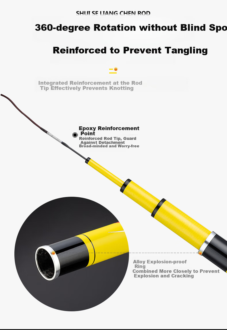 GW 6.3m Yuse Liangchen Zhan Ultra-Light Ultra-Hard 28-Tune Fishing Rod Tai Fishing Rod Hand Rod Comprehensive Fishing Gear 11