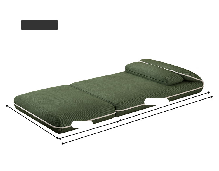Yupin Balcony Lazy Sofa Bed Integrated Folding Single Bed Dual-use Bedroom Sofa Bay Window Tatami S350 20