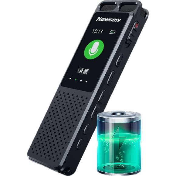 Диктофон Newsmy W10, 32GB, черный, запись звука, шумоподавление, активация по голосу