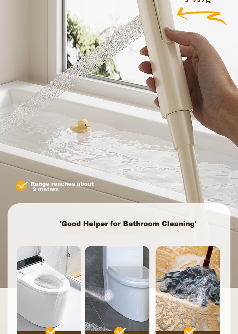 HUIDA Shower Head Set, Large Screen High-Pressure Brass Body, Home Bathroom Shower Head Complete Set TS105S 28